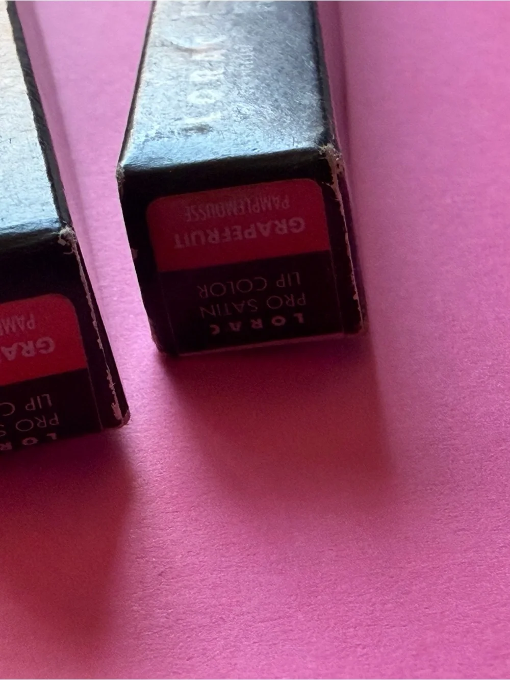 2 Lorac Pro Satin Lip Color Los Angeles, Grapefruit -  0.03 oz 10451